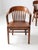Early 20th Century Antique Bankers Chairs Set of 4 For Sale - Image 5 of 12