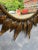 Spanish Oval Gilt Metal Sunburst Mirror With Alternating Leaves For Sale - Image 10 of 13