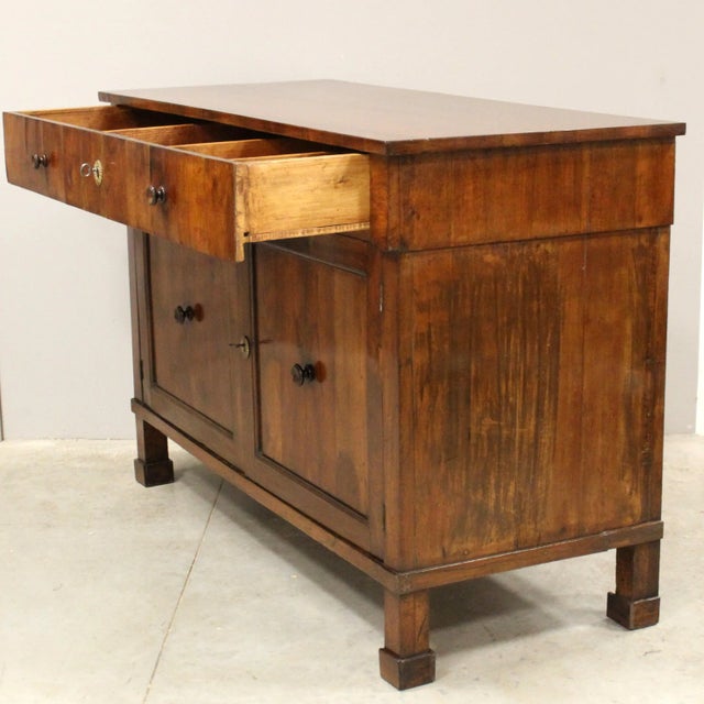 Italian Empire Walnut Sideboard For Sale - Image 6 of 11