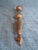 Late 19th Century Historic 19th C Brass Torah Pointer Heavy 131g Yad 11" European Judaica Repair For Sale - Image 5 of 15