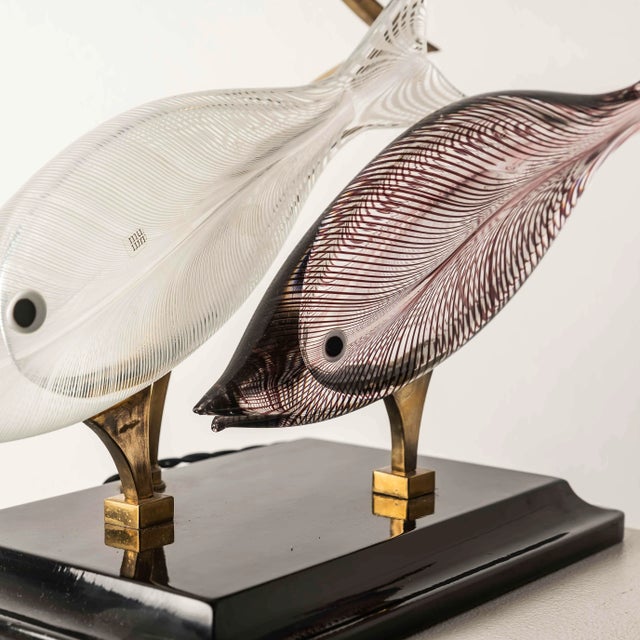 Murano Glass Lamp by Licio Zanetti, Italy, 1970s For Sale - Image 9 of 15