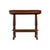 Vintage Neoclassical Walnut Side Table W/ Reeded Columns & Lower Shelf 25x13.5x22 For Sale - Image 9 of 11