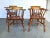 1850 English Smokers Bow Chairs Set of 4 For Sale In Los Angeles - Image 6 of 6