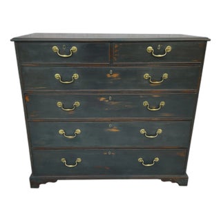 Georgian Ebonized Chest of Drawers For Sale