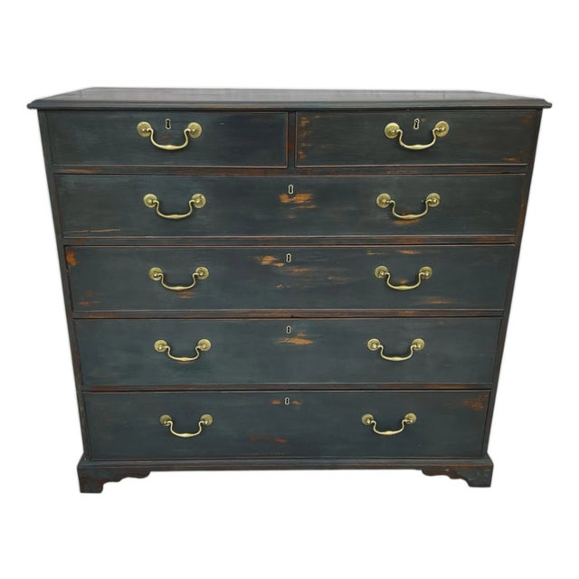 Georgian Ebonized Chest of Drawers For Sale