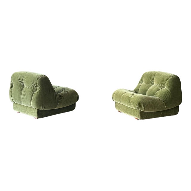Italian Lounge Chairs, 1970s, Set of 2 For Sale