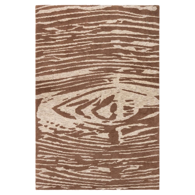 Abstract Modern “Whirl” Hand Knotted Wool Rug by Doris Leslie Blau For Sale