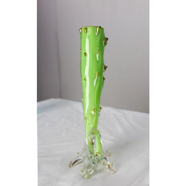 French Soliflor Glass Vase, 1960s For Sale - Image 6 of 8