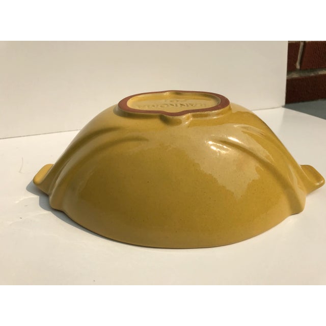 Vintage Frankoma Sunflower Yellow Flower Bowl For Sale - Image 4 of 12