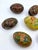 Folk Art Vintage Folk Art Hand Painted Wooden Easter Eggs- A Set of 7 For Sale - Image 3 of 7