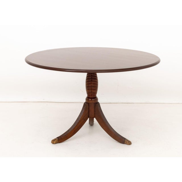 Mid 20th Century George III Style Mahogany Pedestal Dining Table For Sale - Image 5 of 6