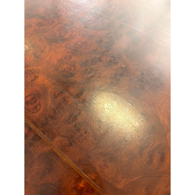 Late 1800’s European Made Heavily Carved Burled Walnut Dining Table For Sale - Image 10 of 12