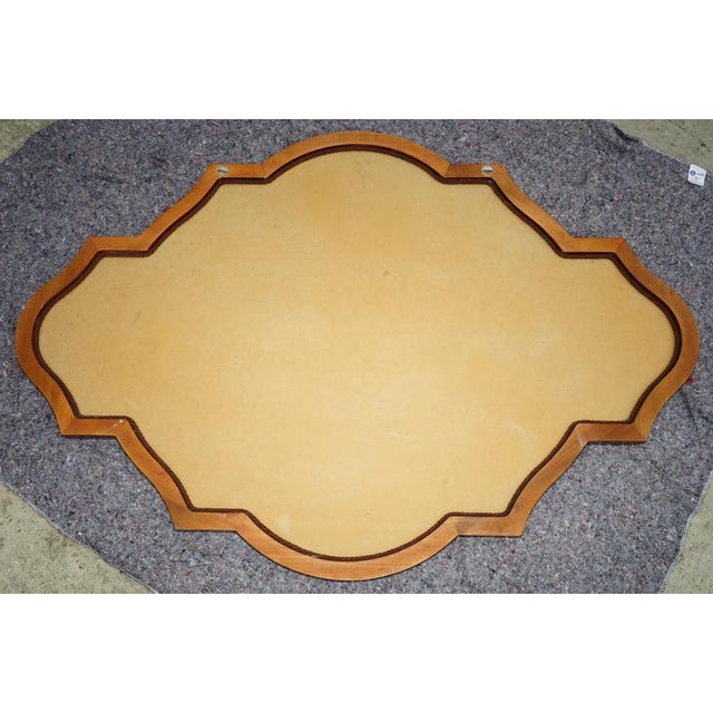 Large Cherry Wood Gold Leaf Framed Wall Mirror by Grange Paris, France For Sale - Image 11 of 13
