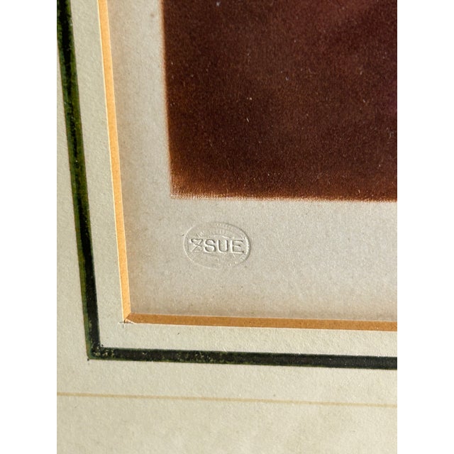 1927 Benjamin Franklin Portrait Mezzotint by T. Hamilton Crawford, Framed For Sale - Image 4 of 12