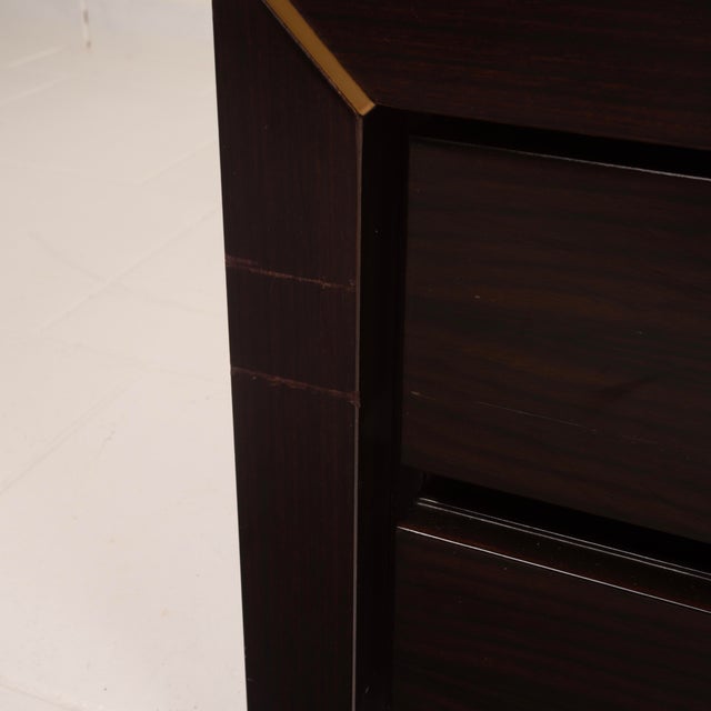 Italian African Rosewood Nightstands by Gianluigi Gorgoni for Fratelli Turri, Set of 2 For Sale - Image 12 of 18