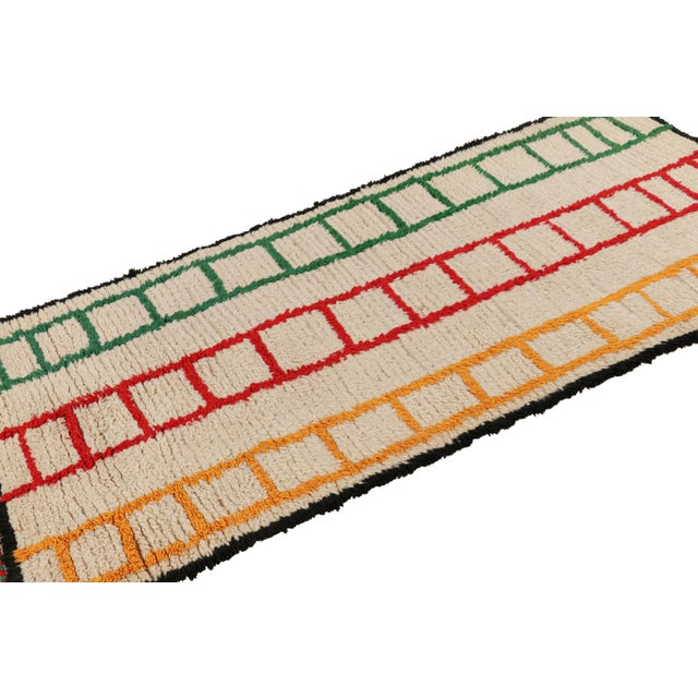 Rug & Kilim Vintage Moroccan Runner With Polychromatic Geometric Patterns, From Rug & Kilim For Sale - Image 4 of 7