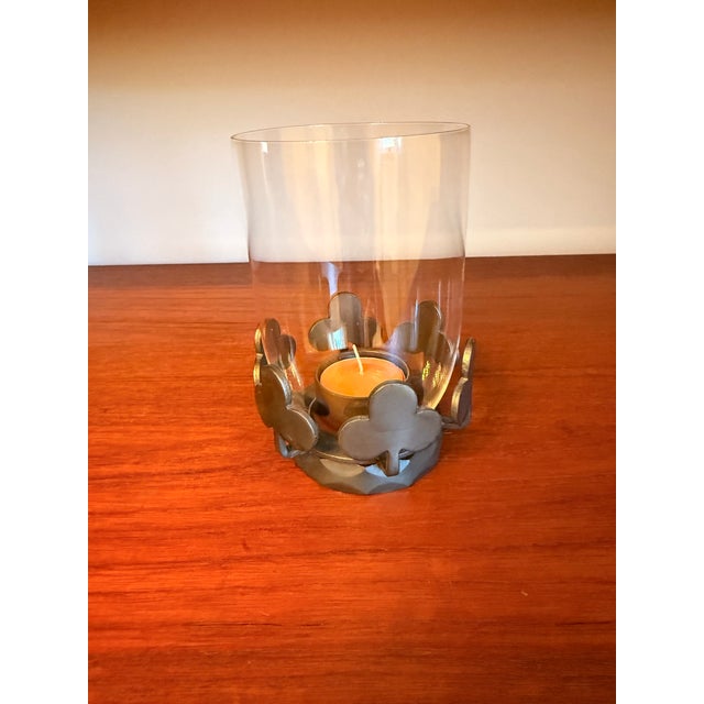1970s Mid-Century Modern Boda Smide Wrought Iron & Glass Candleholder by Bertil Vallien - In Original Box For Sale - Image 10 of 10