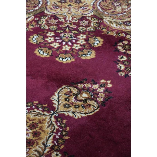 Large Rug with Red and Yellow Patterns For Sale - Image 12 of 14