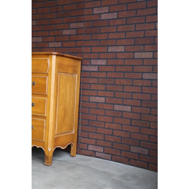 French Provincial Ethan Allen Country French Tall Chest of Drawers For Sale - Image 3 of 9