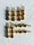 1960s Vintage Hollywood Regency Gilt Bamboo Corn Holders Set of 8 For Sale - Image 5 of 11