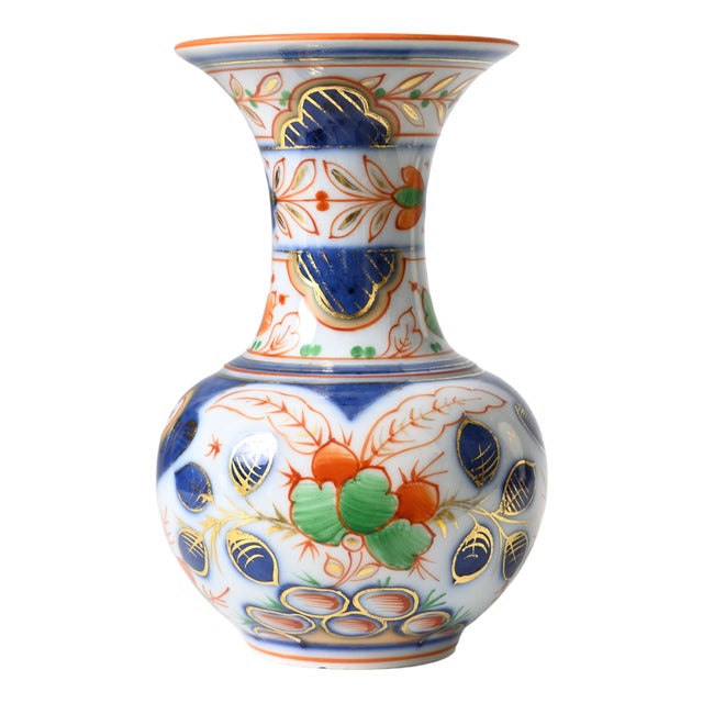 Hand-Painted Porcelain Vase from Bayeux, 1800s For Sale