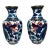 Set of Two Vintage Chinese Cloisonné Enamel Dragon Vases For Sale