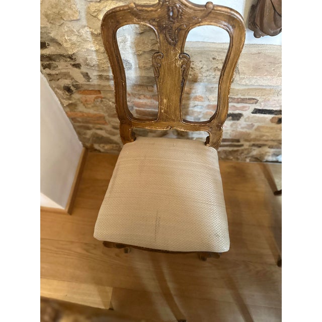 Antique Original Baroque Chairs, Walnut, Circa 1760, Set of 4 For Sale - Image 17 of 18