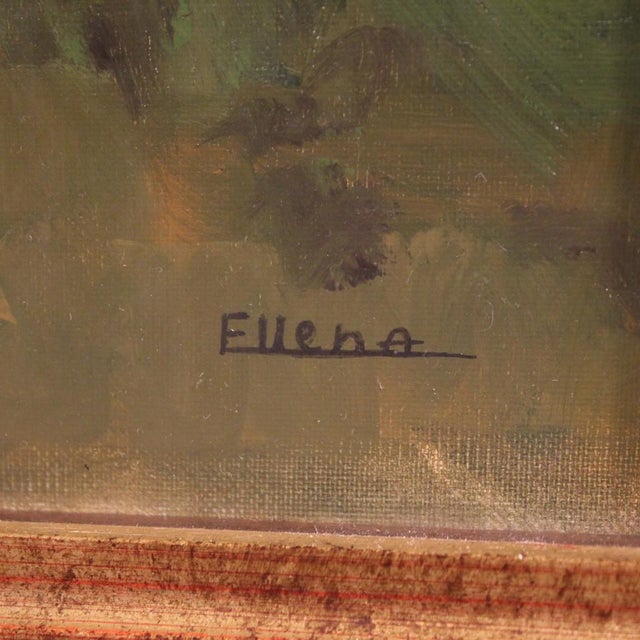 1990s Italian Artist, The Vineyard in Druento, 1992, Oil on Canvas For Sale - Image 5 of 16