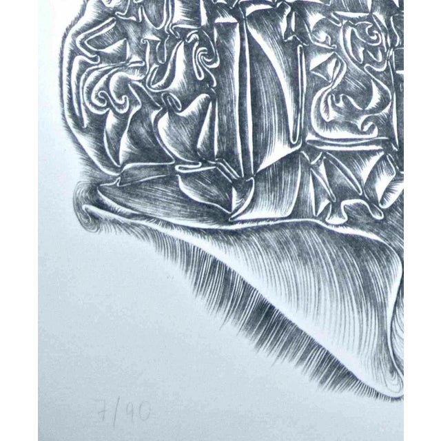 Dome - Original Lithograph by Fritz Baumgartner - 1970 ca. 1970 For Sale - Image 5 of 6