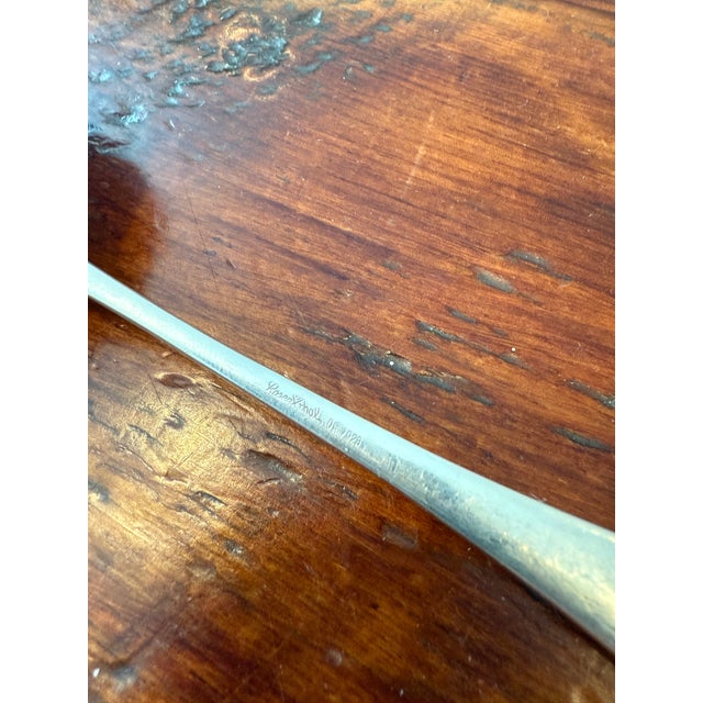 Mid 20th Century Romance by Bjorn Rosenthal Sterling Silver 925 Soup / Sauce Ladle For Sale - Image 11 of 14