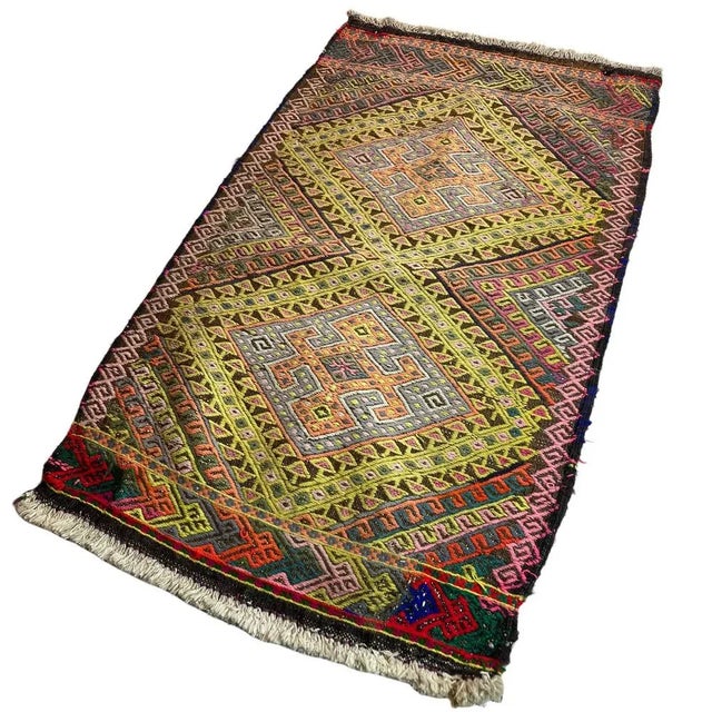 Small Anatolian Turkish Kilim Rug For Sale - Image 9 of 11
