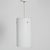 Metal Opaline Glass Cylindrical Pendant Light, 1970s For Sale - Image 7 of 8