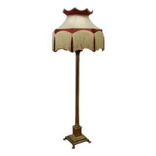 Arts and Crafts Floor Lamp in Brass, 1890s For Sale