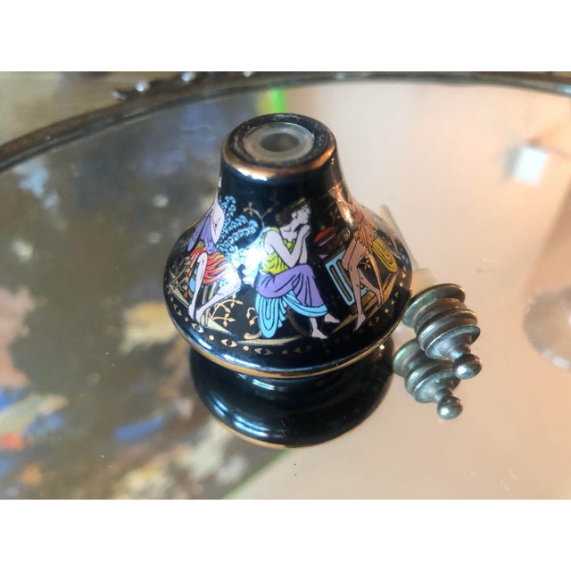 1980s Lacque Perfume Bottle Depicting the Ancient Greek For Sale - Image 5 of 7