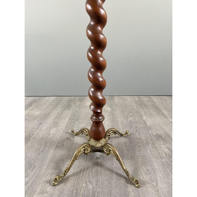 Coat Rack in Twisted Wood and Gilt Bronze, 20th Century, in Very Good conditions. Designed 1920 to 1949