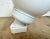 Vintage White Porcelain Wall Light with Milk Glass, 1960s For Sale - Image 4 of 12