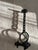 Metal Brutalist Spanish Midcentury Wrought Iron Chain Candle Holder For Sale - Image 7 of 9