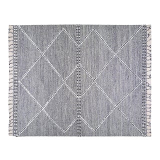 Moroccan Aleph Hand Knotted Wool Rug, 8'3''x10' For Sale