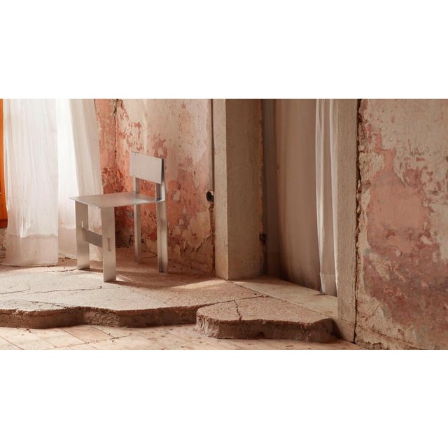 Contemporary Soft Futurism Al Chair in Aluminum and Stainless Steel by Filippo Andrighetto For Sale - Image 3 of 13
