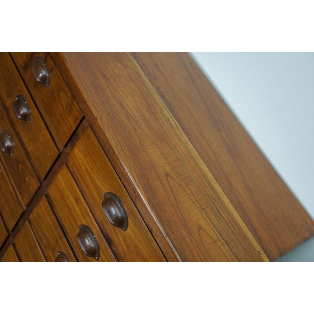 1950s German Beech Apothecary Cabinet, Mid-20th Century For Sale - Image 5 of 16