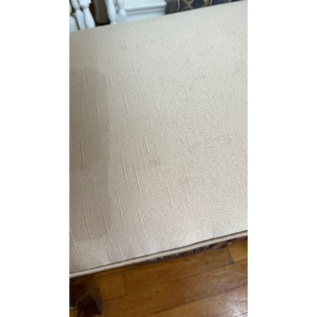 Chippendale Style Hall Bench With Eight Legs and Ball-and-Claw Feet For Sale - Image 4 of 11