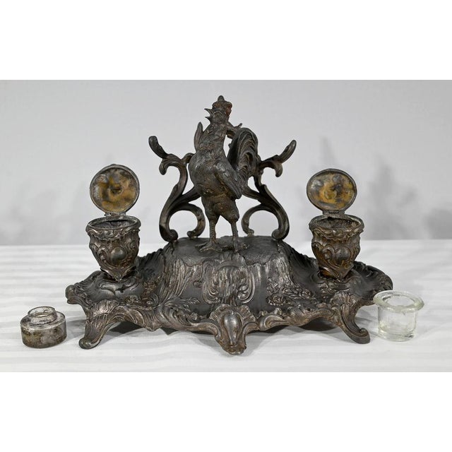 Late 19th Century Pewter Inkwell from A.Bossu, 1890s For Sale - Image 4 of 18