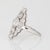 Vintage Art Deco 1.30ct Diamond Ring Sz 6 Platinum Cocktail Fine Estate Jewelry For Sale - Image 4 of 7
