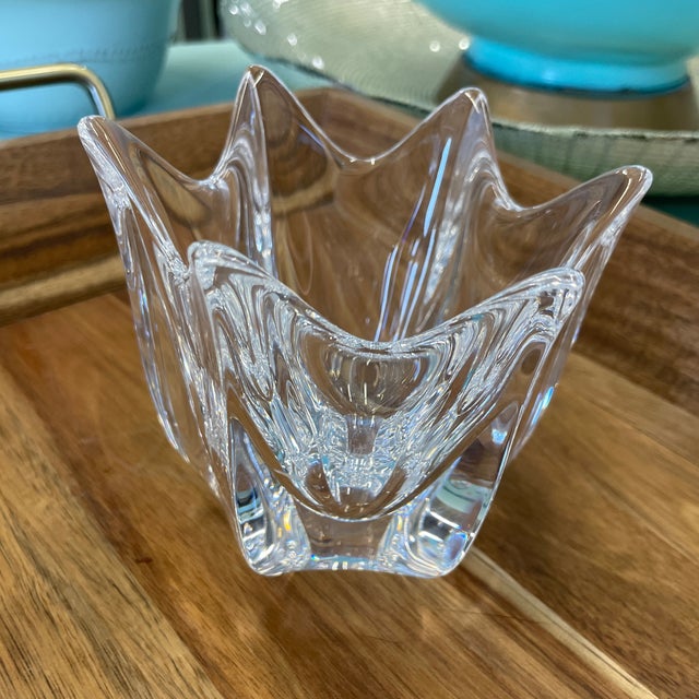 1970s Orrefors Corona Mini Vase by Lars Hellsten For Sale - Image 5 of 8