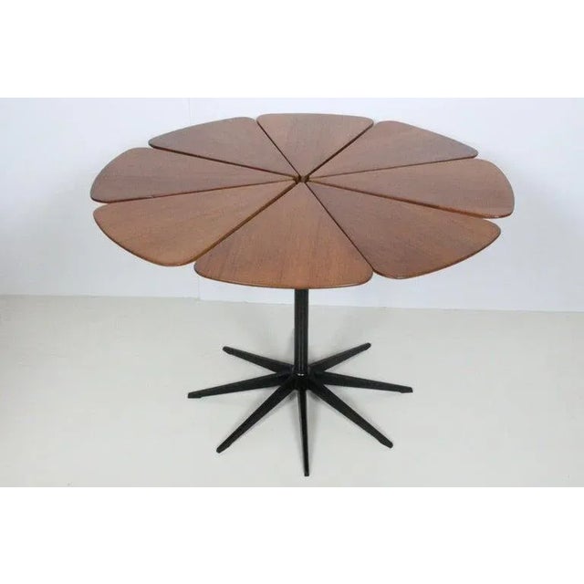 Richard Schultz Cedar & Black Iron "Petal" Dining Table, 1960's For Sale - Image 6 of 12