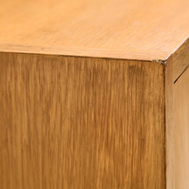 Brown Vintage Oak Dresser with Four Drawers, 1960s For Sale - Image 8 of 16
