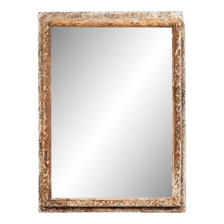 French 19th Century Mirror with Original Glass & Paint For Sale