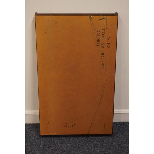 Mid 20th Century Kent Coffey Solid Walnut MCM Mid Century Modern 25" Mirror 7704-24 For Sale - Image 5 of 12