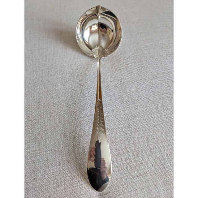 American Gorham "Palm" Sterling Silver Soup Ladle, 1897 For Sale - Image 3 of 17