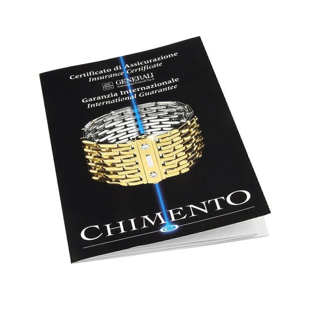 Mid 20th Century Chimento 18k Two Tone Fine Polished Chocker Bead Necklace w/Cert For Sale In Miami - Image 6 of 7